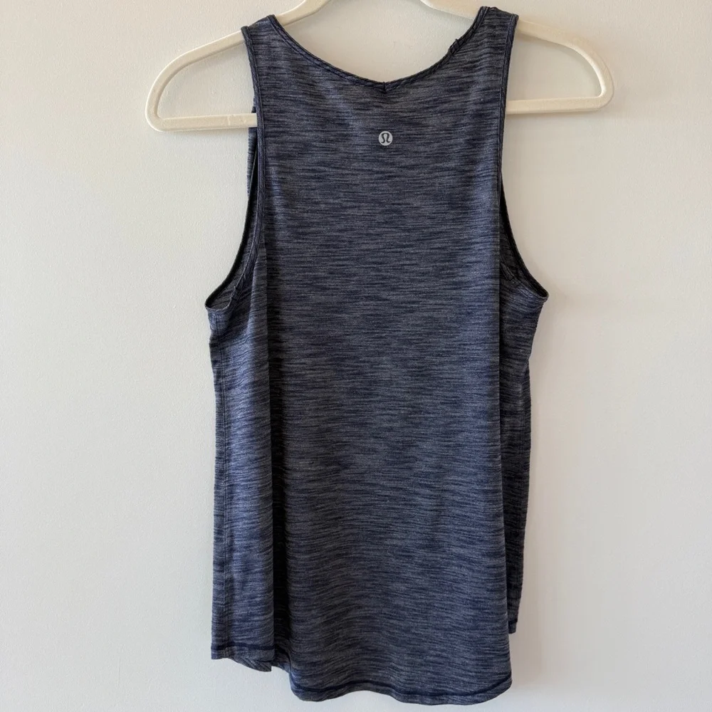 Lululemon Do The Twist Tank Heathered Deep Navy Womens 4